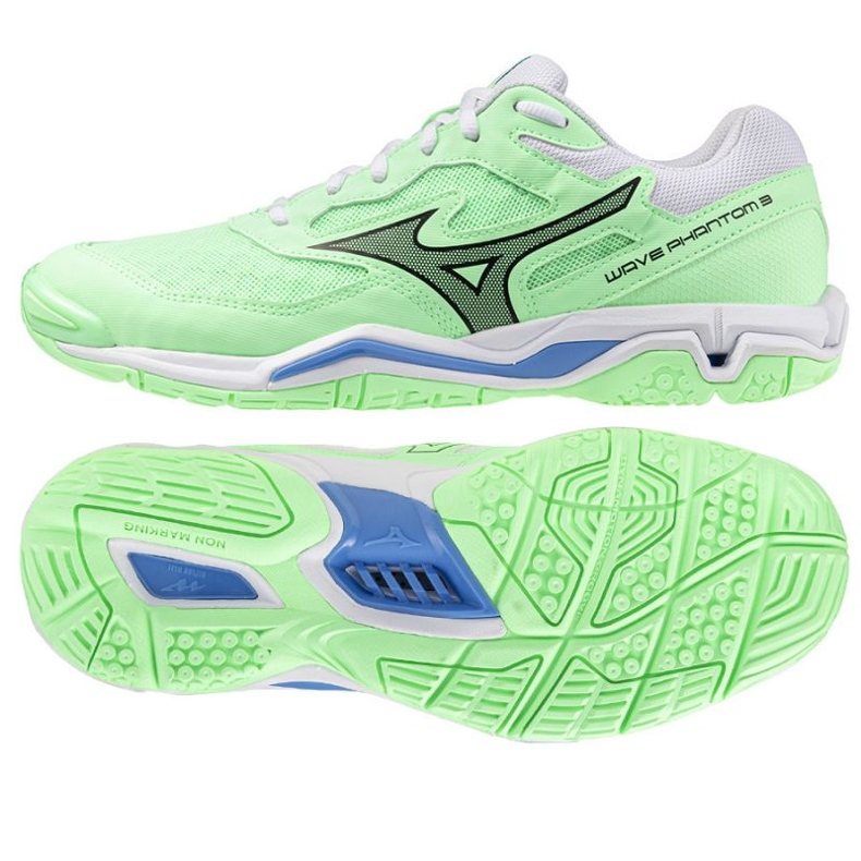 Mizuno Wave Phantom 3 X1GA226002 Kézilabda cipő zöld Mizuno Wave Phantom 3 X1GA226002 Kézilabda cipő zöld