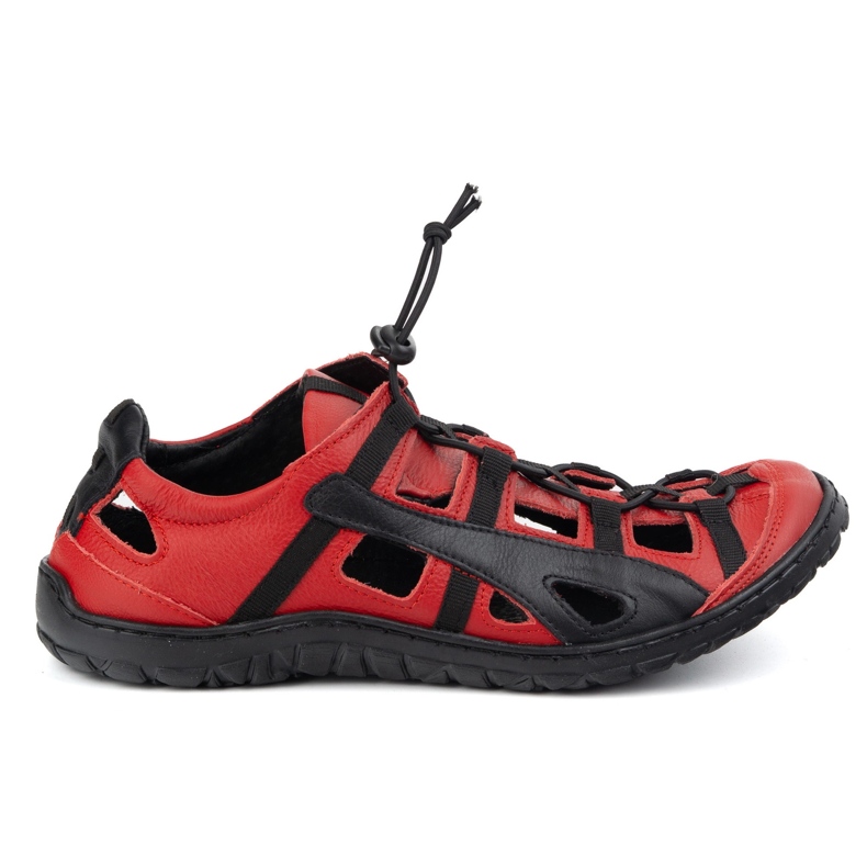 Olivier Férfi bőr kerékpáros cipő 262Kz piros