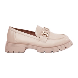 Női cipők öko bőr bézs