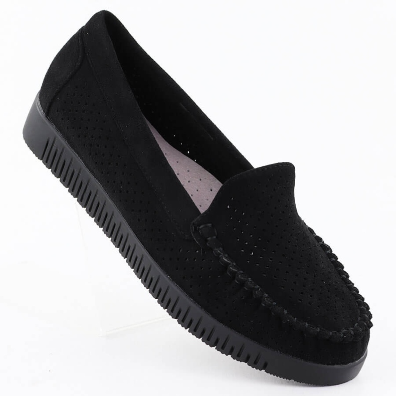 A Moccasins OpenWork Looms Black Potocki 25-11316 fekete