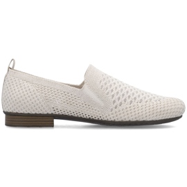 Női textilcipő nyitott bézs rieker 51969-90