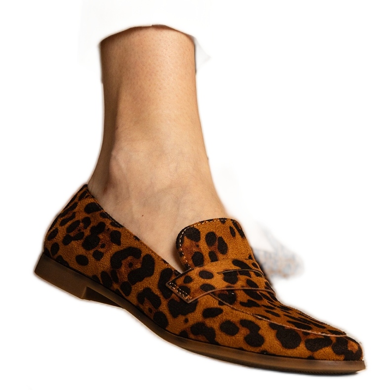 Panther női klasszikus loaferek barna