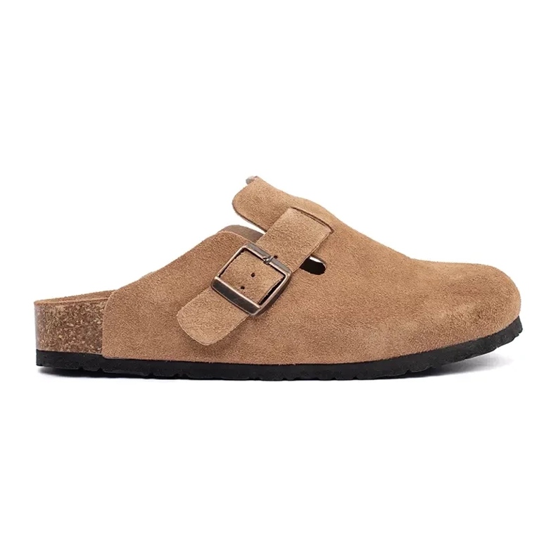 Goodin Barna bőr papucs