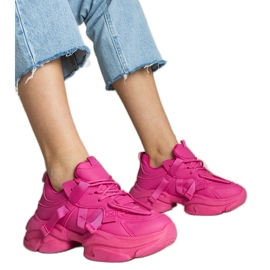Rózsaszín női hatalmas sport cipők