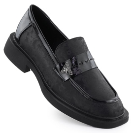 Női cipő lordok fekete potocki sz12650