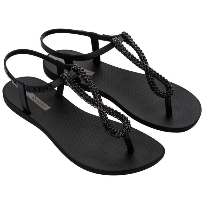 Ipanema osztály Twist 83658 BC909 Sandals Black fekete