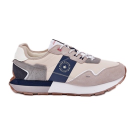 Férfi velúr cipők a Big Star RR174471 Hi-Polish System Platformon szürke