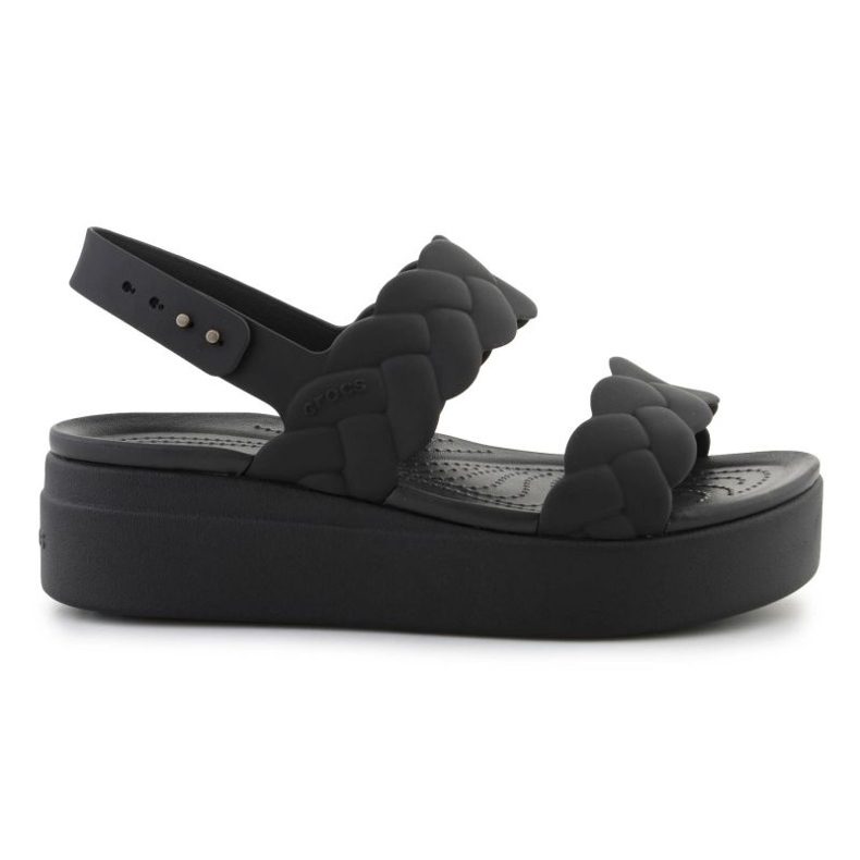 Crocs Sandals Brooklyn szövött alacsony ék 209977-060 fekete