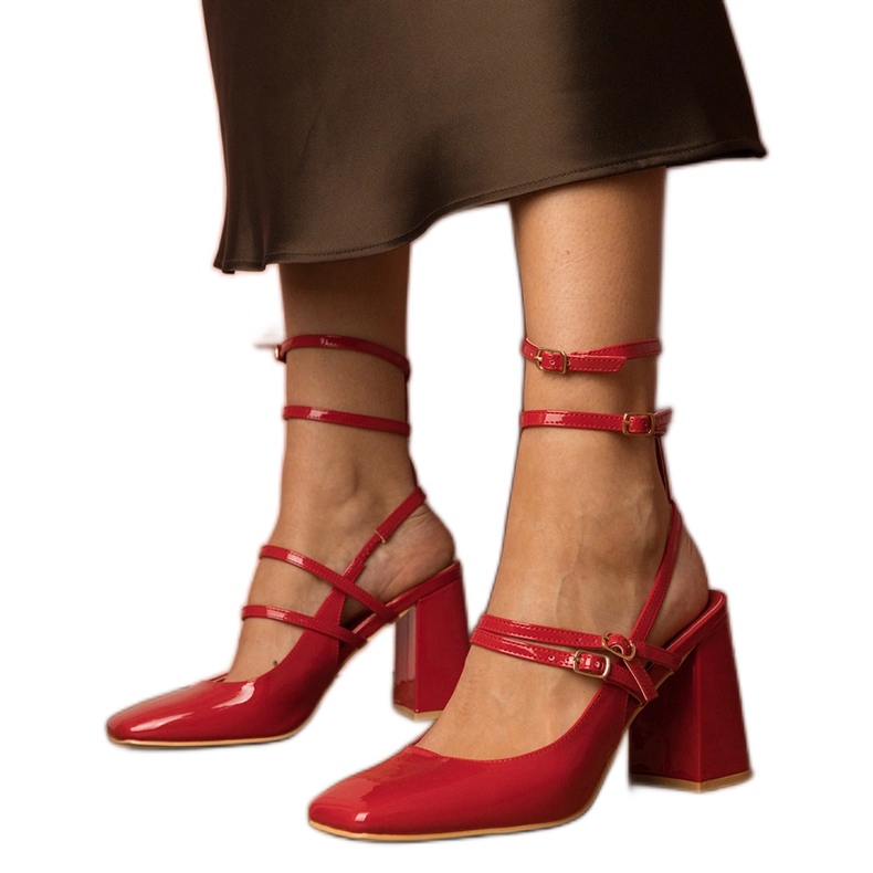 Az oszlopon laknis piros szivattyúk