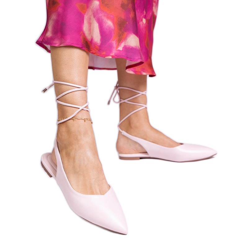 Rózsaszín lapos sarkú, öko -léből készül