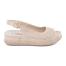 Goodin Könnyű mogyoró kényelmes szandál aranysárga