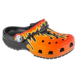 Crocs klasszikus láng eltömíti a gyerekeket t 211214-0c4 flip-flop narancssárga