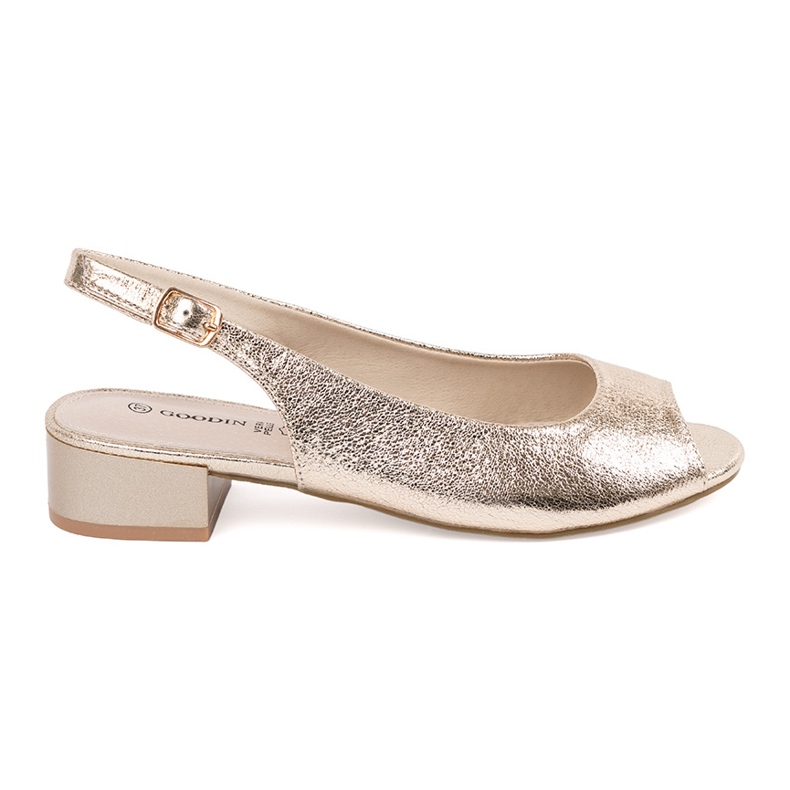 Goodin Arany alacsony, kócos szandál aranysárga