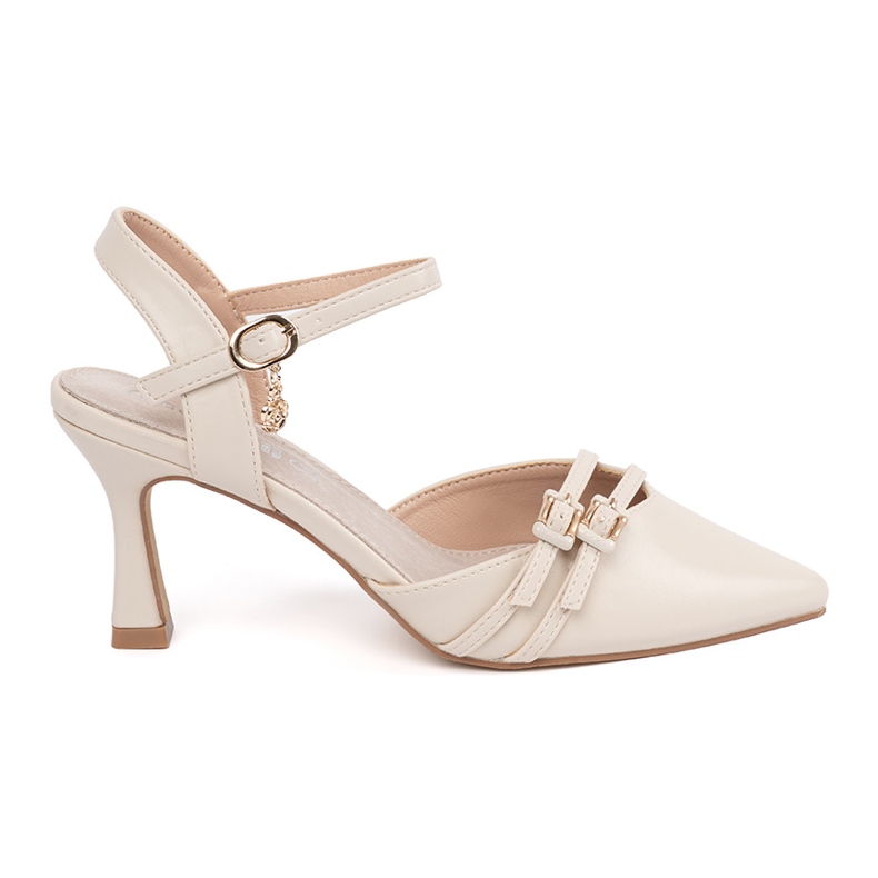 Goodin Könnyű bézs pumpák nyitott sarokkal