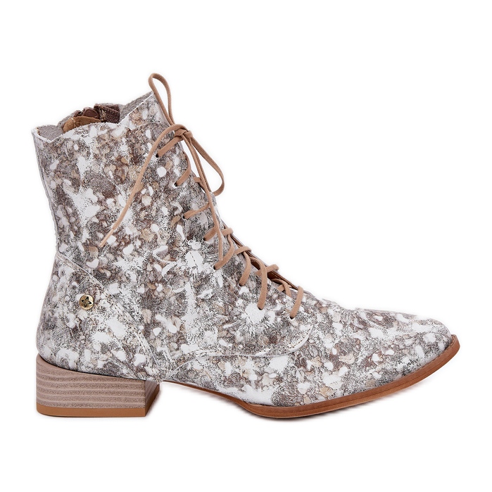 Bőr mintás lapos sarkú maciejka 06391-25 bézs csizma Bőr mintás lapos sarkú maciejka 06391-25 bézs csizma