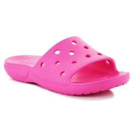 Női nyílt munkás flip flops crocs klasszikus dia 206121-6ub rózsaszín Női nyílt munkás flip flops crocs klasszikus dia 206121-6ub rózsaszín