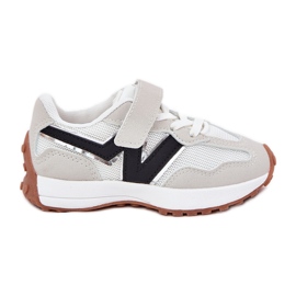 Gyermek tépőzáras tornacipő, szürke