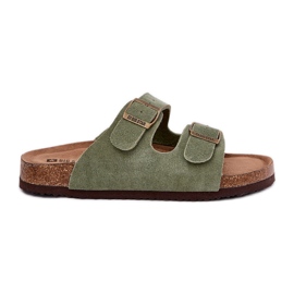 Big Star Női velúr papucs nagy csillaggal RR274A393 zöld bilincsekkel Big Star Női velúr papucs nagy csillaggal RR274A393 zöld bilincsekkel