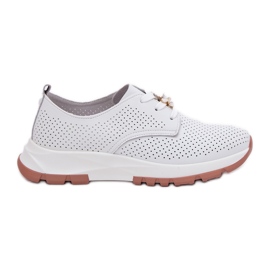 ARTIKER Női bőr cipő Artker 54C1810 fehér tű
