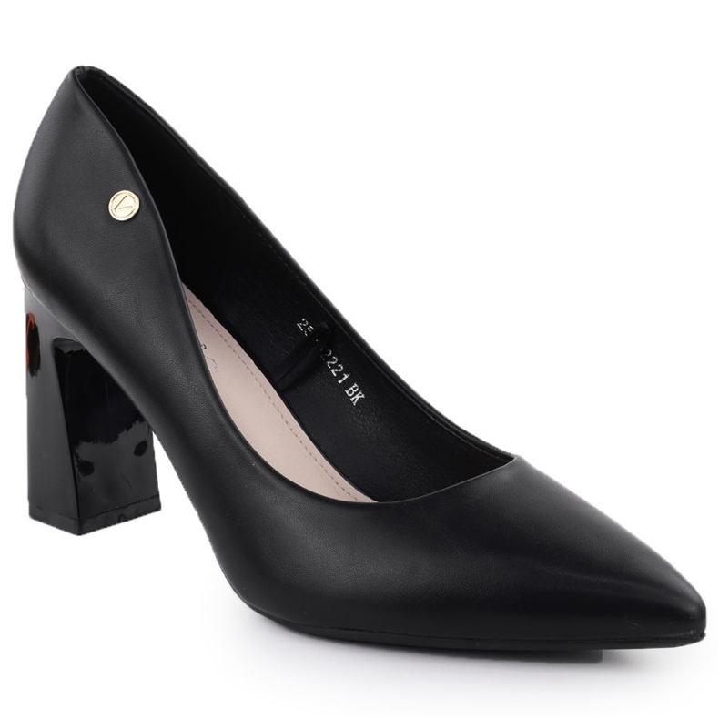 Női szivattyúk a dekoratív poszton a fekete Vinceza 62221