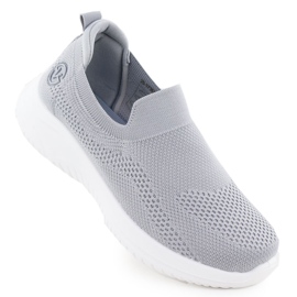 A női sportcipő csúszott szürke Vinceza 17367
