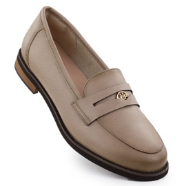 Cambell Bőrcipő, női bézs camell 00664