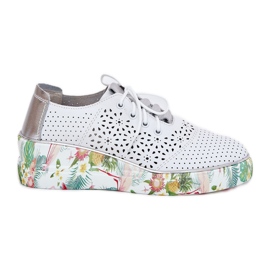 Női bőr cipő Artiker 56C1799 Fehér és ezüst