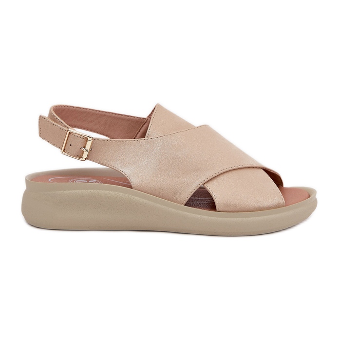 Jezzi Női szandál öko bőr aranyszínű aranysárga