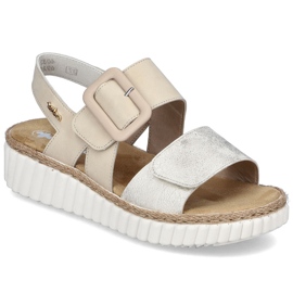 Női szandál a Bézs Rieker 69260-60-hoz Női szandál a Bézs Rieker 69260-60-hoz