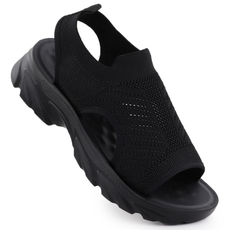 Női szandál épített -Black Potocki TO90302 fekete