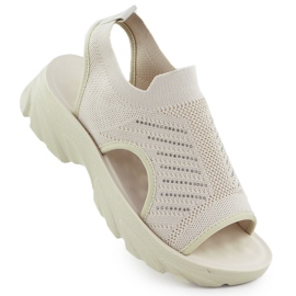 Női szandál épített -Bézs potocki TO90302