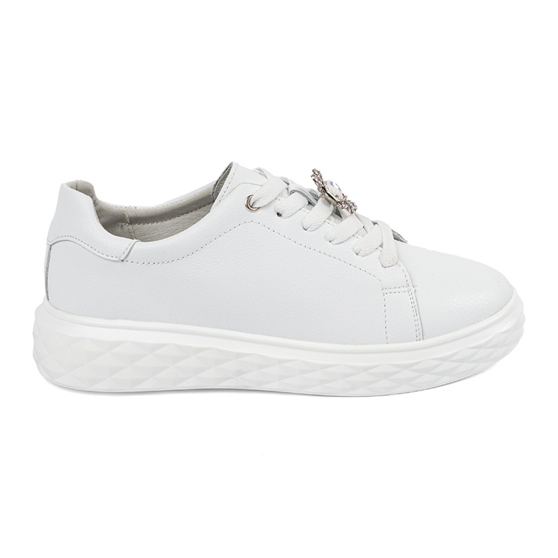 Fehér cipők bőrcsapokkal Sergio Leone