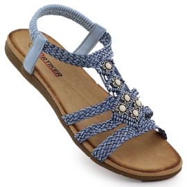 A női kényelmes szandál csúsztatott kék artiker 56C1325