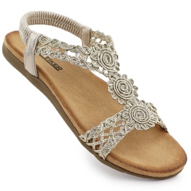 Női kényelmes szandál irsona arany artiker 56C1281 aranysárga