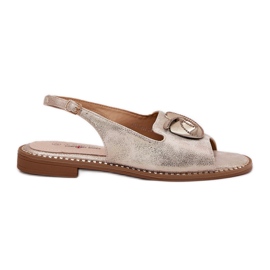 S.Barski Fényes női szandál díszes S. Barski Kv51-006 arany aranysárga S.Barski Fényes női szandál díszes S. Barski Kv51-006 arany aranysárga