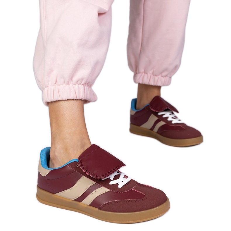 Burgundia cipők női sport cipők piros Burgundia cipők női sport cipők piros