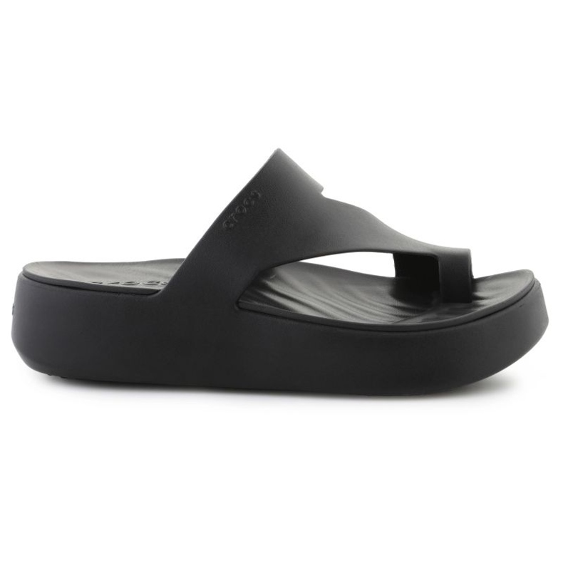 Flip-flops crocs menekülési platform Toe hurok 210834-001 fekete