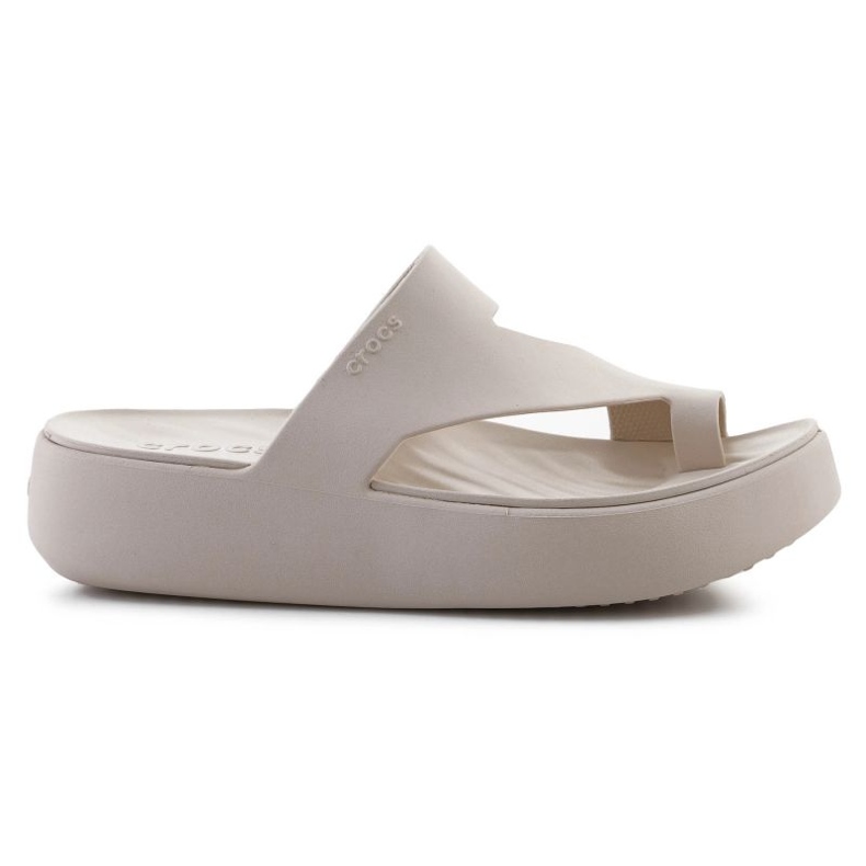 Flip-flops crocs menekülési platform Toe hurok 210834-0lh bézs