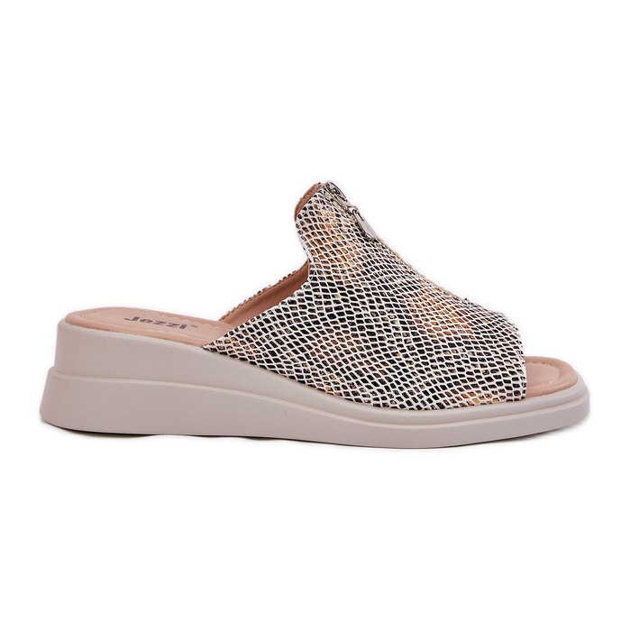 Női ékek ékkel kastélyállat -mintázatú bézs