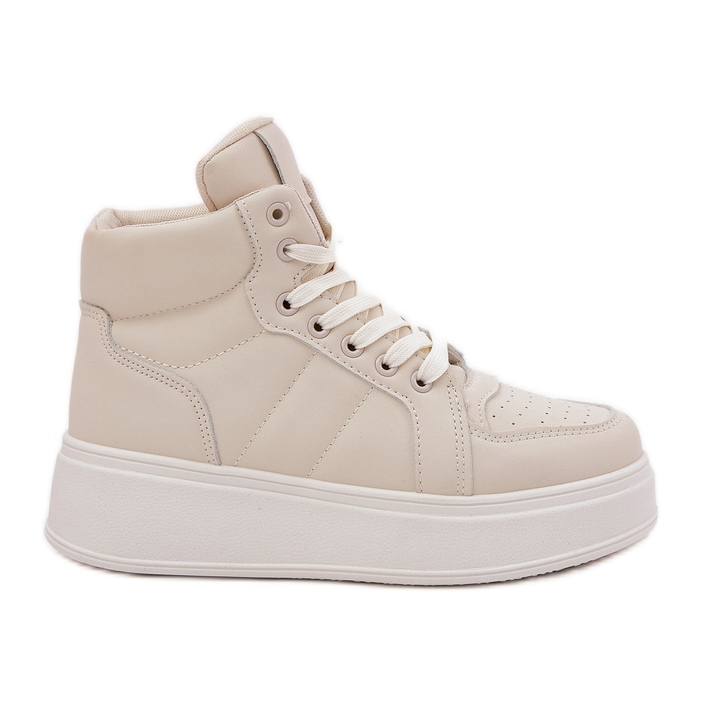 Evento Magas női cipők a platformon bézs