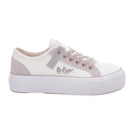 Női cipők a Lee Cooper LCW-25-31-3479L platformon fehér Női cipők a Lee Cooper LCW-25-31-3479L platformon fehér