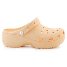 CROCS Classic Platforms Pearl Clog 211231-78Z narancs
