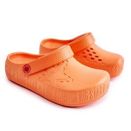 Gyerek könnyű flip flopok Big Star II375008 Orange narancssárga