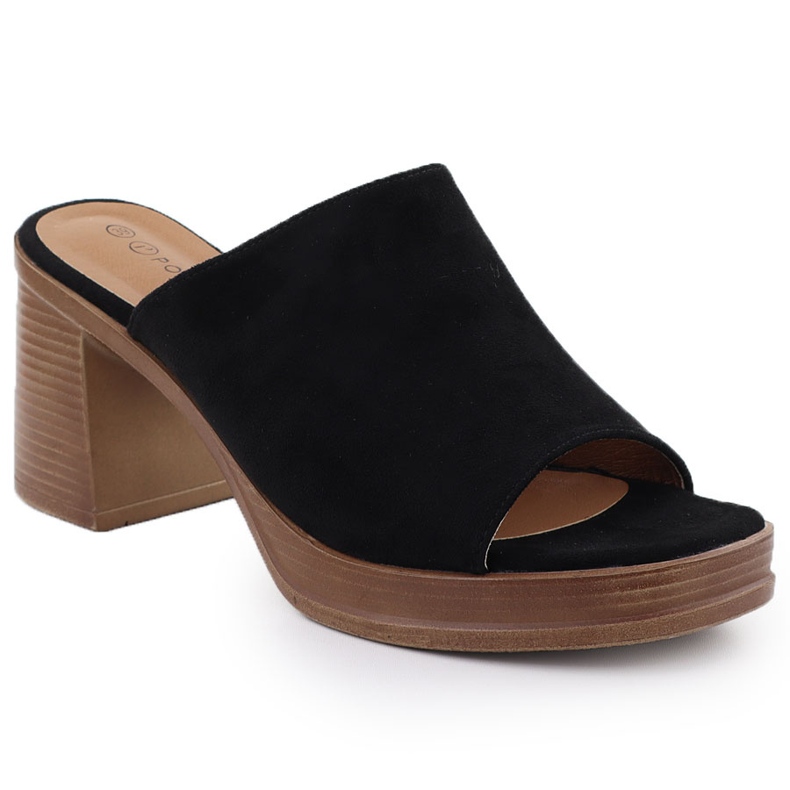 Női velúr papucs a fekete potocki post 54309 -en