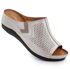 Női bőr ékek arany ékekkel, radírral T.sokolski L25-157 aranysárga Női bőr ékek arany ékekkel, radírral T.sokolski L25-157 aranysárga