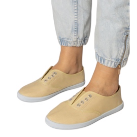 Szürke szövet felbújós tornacipő