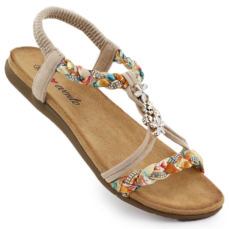 EVento A női szandálok becsúsztak a bézs eseményre 8309