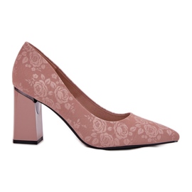 Vinceza Elegáns szivattyúk a Vincez 62223 rózsaszín oszlopon