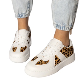 Női fehér poros cipők