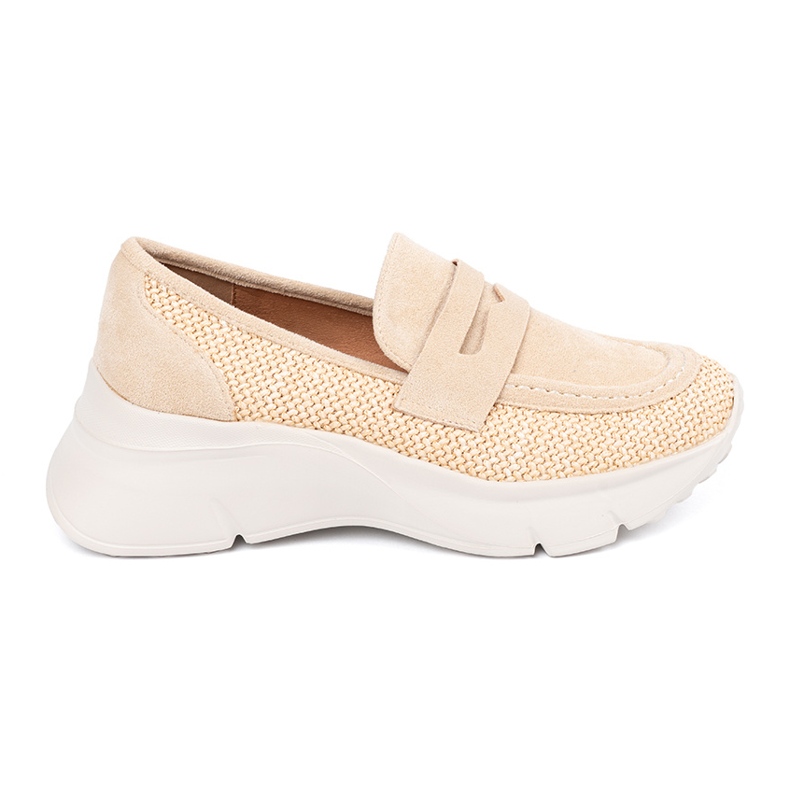 Seastar Világos bézs cipő egy vastag talpon